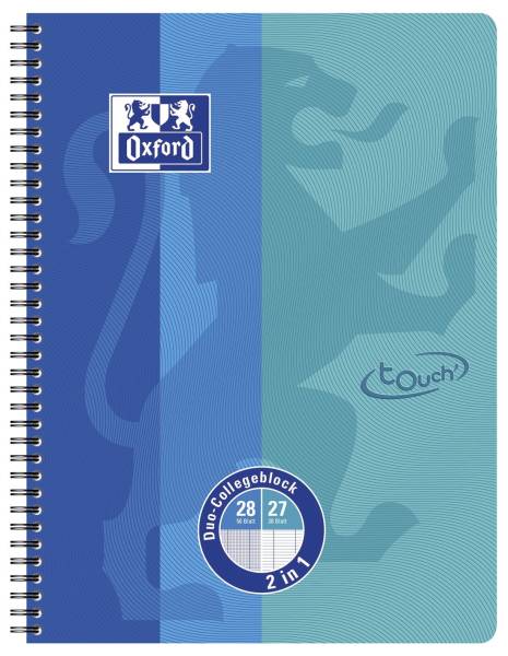 OXFORD Collegeblock A4+ 80BL Duo sortiert 400101422