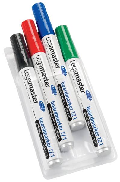 Boardmarker TZ 1 4er Etui, nachfüllbar, 1,5 3 mm, 4 Farben