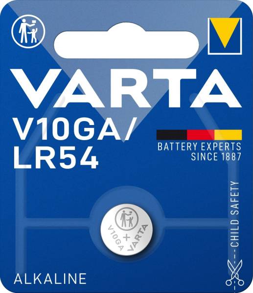 Batterien Electronics Alkali Mangan V 10 GA, 1,5 V