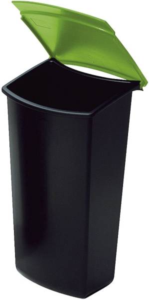 Abfalleinsatz MONDO mit Deckel, 3 Liter, schwarz grün