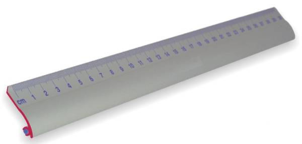 Lineal 30cm Alu Standard mit Rutschbremse