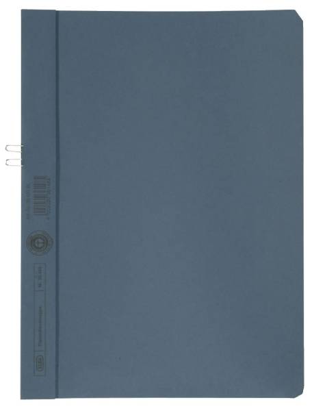 Klemmmappe, Manilakarton (RC), 250 g qm, für 10 Blatt A4,blau