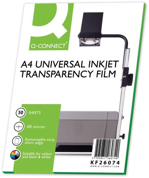 Inkjet Folien m Sensorstreifen A4, 0,10 mm, 50 Folien