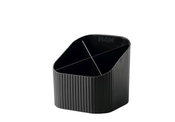 HAN Schreibköcher Re-X-LOOP schwarz 17238-913 4 Fächer