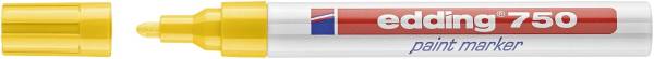 EDDING Lackmalstift 750 2-4mm gelb 4-750005 Rundspitze