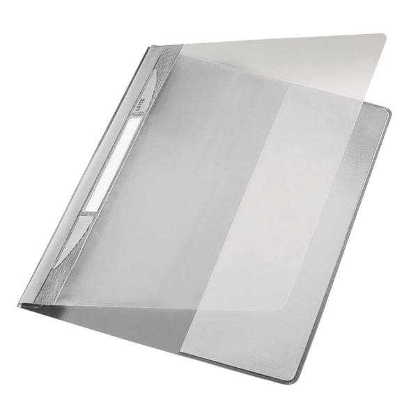 LEITZ Schnellhefter A4 Plastik grau 4194-00-85 mit Tasche