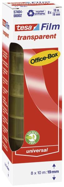 TESA Klebefilm 8RL 19mm 10m transp. 57404-00002-04 OfficeBox