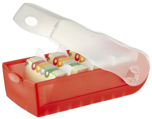 HAN Lernkartei Croco A7 transl.rot 997-617 für 900 Karten