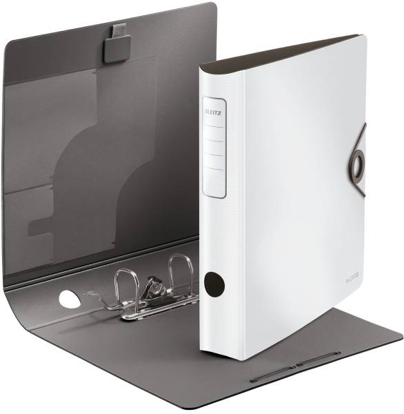 1048 Ordner 180° Active Solid A4, 6 cm, Innentaschen, Gummizug, weiß