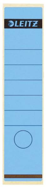 1640 Rückenschilder Papier, lang breit, 100 Stück, blau