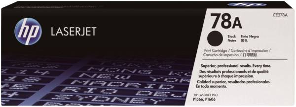 Druckkassetten schwarz, 2 100 Seiten, CE278A®