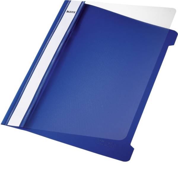 4197 Hefter Standard, A5, langes Beschriftungsfeld, PVC, blau