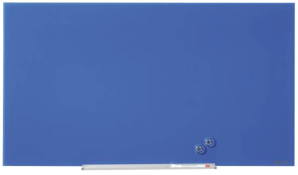 NOBO Magnettafel Glas Diamond blau 1905188 56x100cm