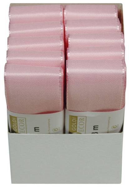 GOLDINA Basic Taftband 40mmx3m rosa 1445040211003