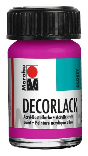 Decorlack Acryl, Magenta 014, 15 ml