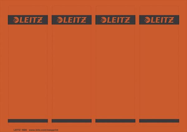 1685 PC beschriftbare Rückenschilder Papier, kurz breit,100 Stück, rot