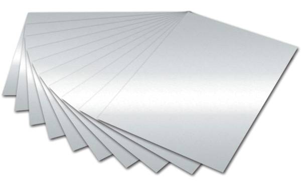 Tonpapier A4, silber glänzend