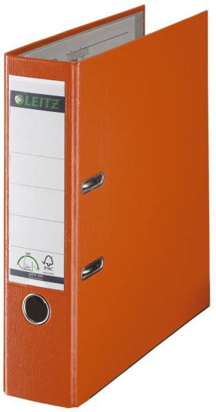 1010 Ordner Plastik A4, 80 mm, orange