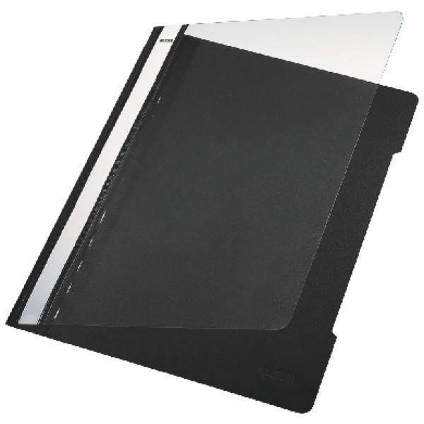 4191 Schnellhefter A4, langes Beschriftungsfeld, PVC, schwarz