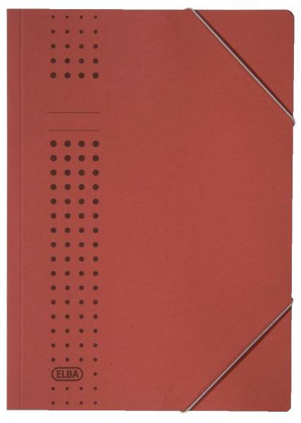 Eckspanner chic, Karton (RC), 320 g qm, A4, rot