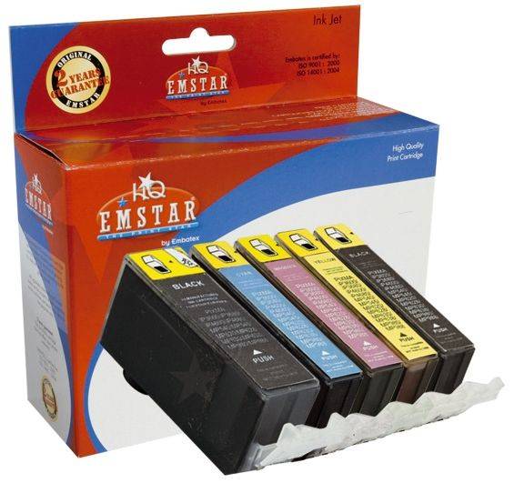EMSTAR Inkjetpatrone sw, c, m, y, ps C92 Multipack