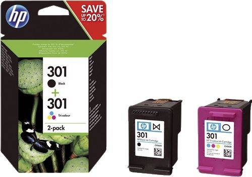 HP Combo Pack Nr.301 sw+3-fbg. N9J72AE