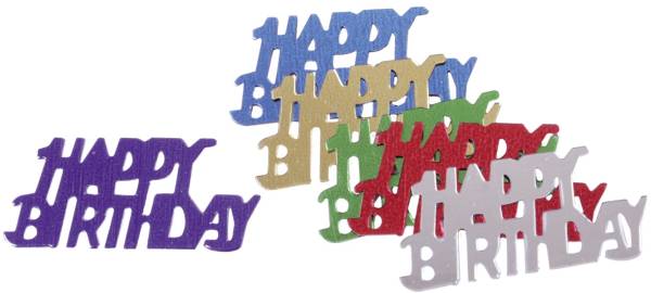Konfetti bunt 7520 Happy Birthday