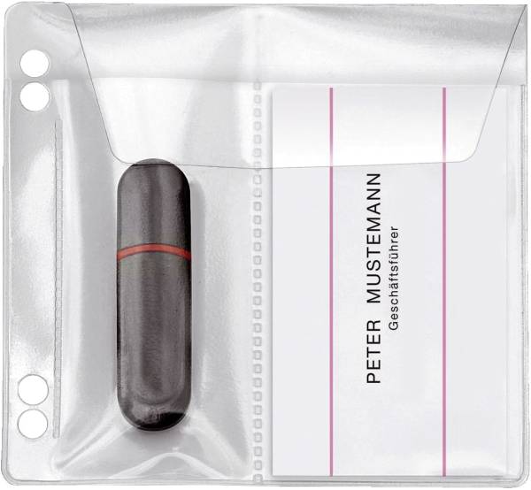 VELOFLEX Steckhülle f. USB Stick transparent 4377010 5ST