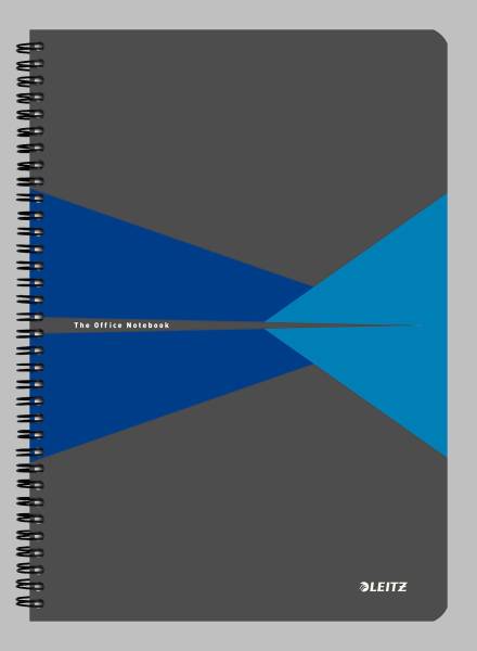 LEITZ Collegeblock Office PP A4 kariert blau 4495-00-35