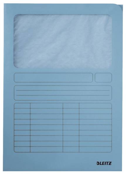 LEITZ Sichtmappe A4 hellblau 3950-00-30 100ST