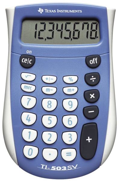 TEXAS INSTRUMENTS Rechner TI503SV 8stelli 752709