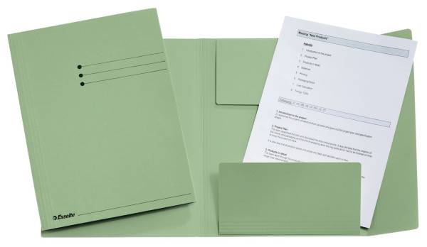 ESSELTE Jurismappe A4 grün 1033308 Manila RC 275g