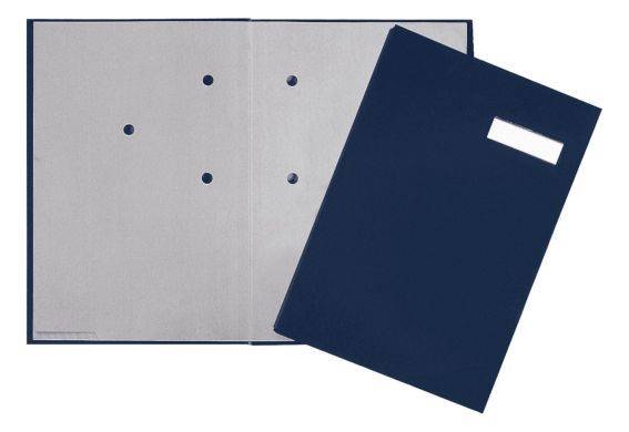 Unterschriftsmappe 20 Fächer, blau