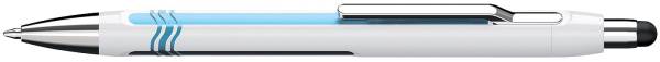 Kugelschreiber Epsilon Touch XB, blau (dokumentenecht), weiß blau