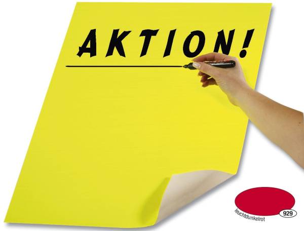 Plakatkarton 48 x 68 cm, leuchtdunkelrot