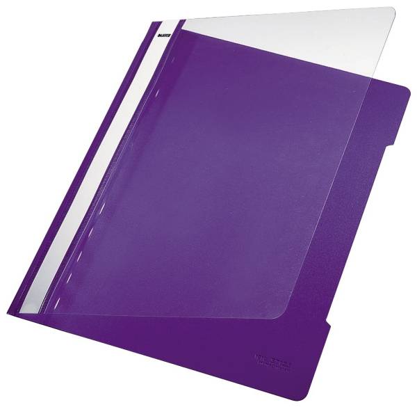 4191 Schnellhefter A4, langes Beschriftungsfeld, PVC, violett