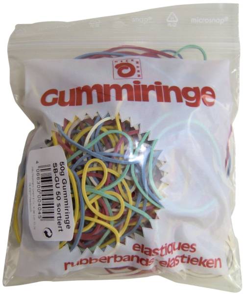 WIHEDÜ Gummiringe 50g sort. 510.020 SBGU
