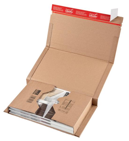 Klassische Versandverpackung zum Wickeln 325x250x80 mm (C4), braun