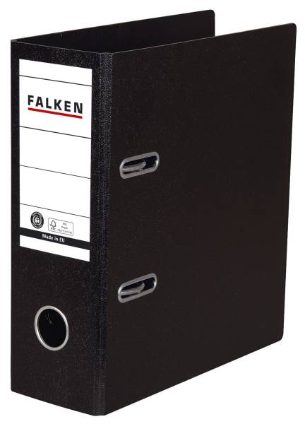 Ordner A5 hoch, 80mm, Hartpappe, schwarz