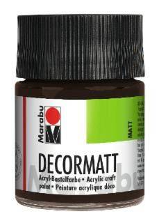 Decormatt Acryl, Dunkelbraun 045, 50 ml