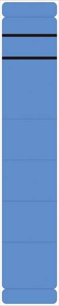 Ordner Rückenschilder schmal lang, 10 Stück, blau