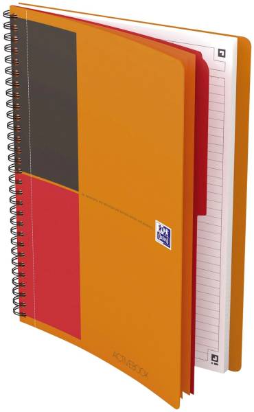 Activebook Connect Collegeblock, B5, liniert, 80 Blatt, Softcover, 4 Eckmarkierungen zum scannen