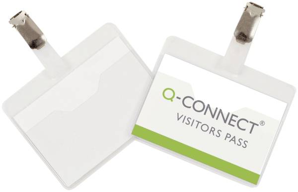 Q-CONNECT Namensschild 90x60mm KF01560 25ST m.Clip