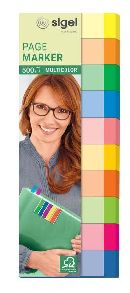 SIGEL Haftmarker sort, HN682 Multicolor