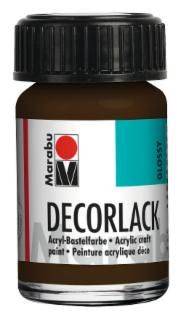 Decorlack Acryl, Dunkelbraun 045, 15 ml
