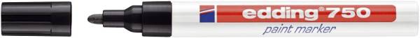 EDDING Lackmalstift 750 2-4mm schwarz 4-750001 Rundspitze