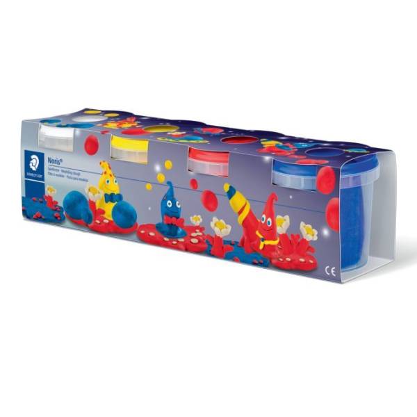 STAEDTLER Modelliermasse Set NorisClub 8134 01 4x130g sort