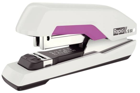 RAPID Heftgerät Supreme S50 HS weiß/pink 5000545 50 Blatt
