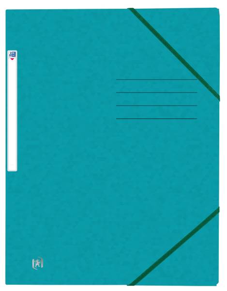 OXFORD Eckspanner A4 Karton aqua 400116326 Top File+