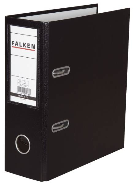 Ordner A5 hoch, 80mm, PP Folie, schwarz